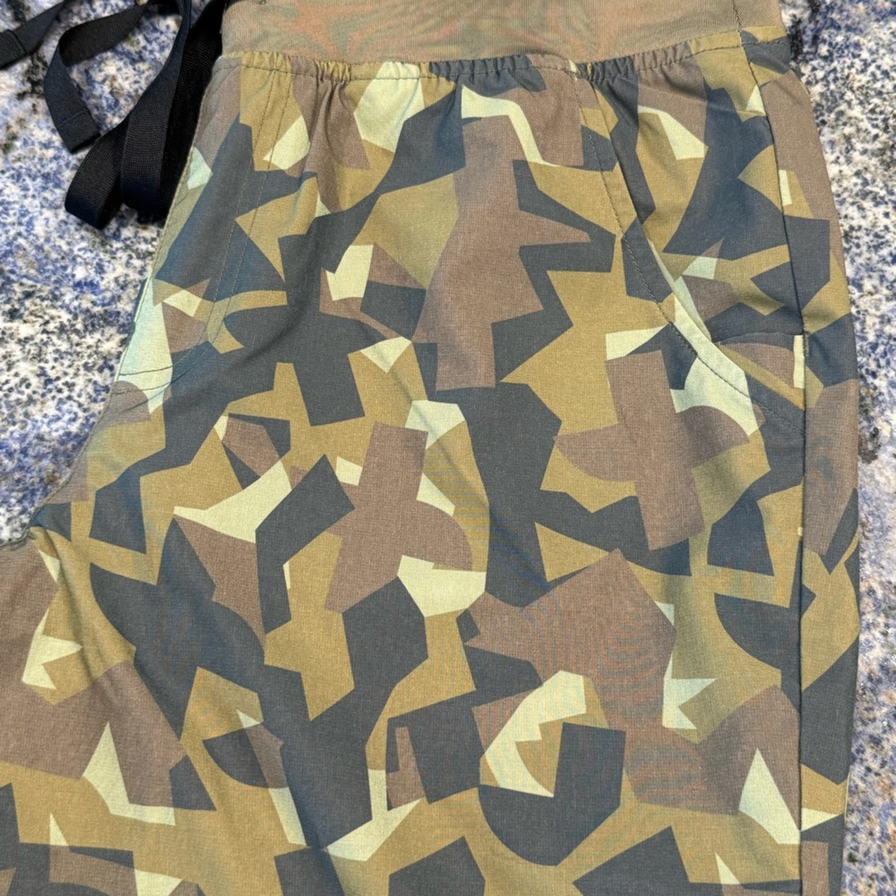 Figs Women's Camo Joggers - Olive Green and Brown - Picture 4 of 8